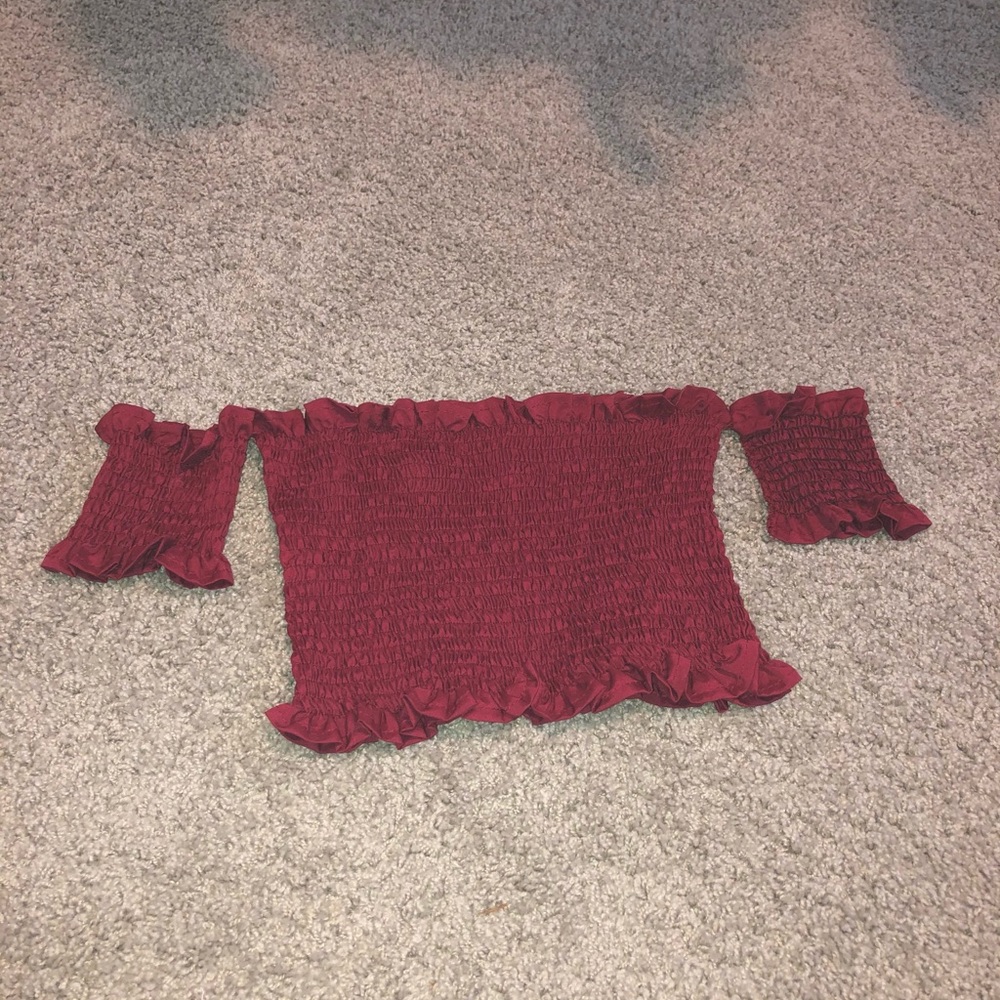 Forever 21 pink crop top.